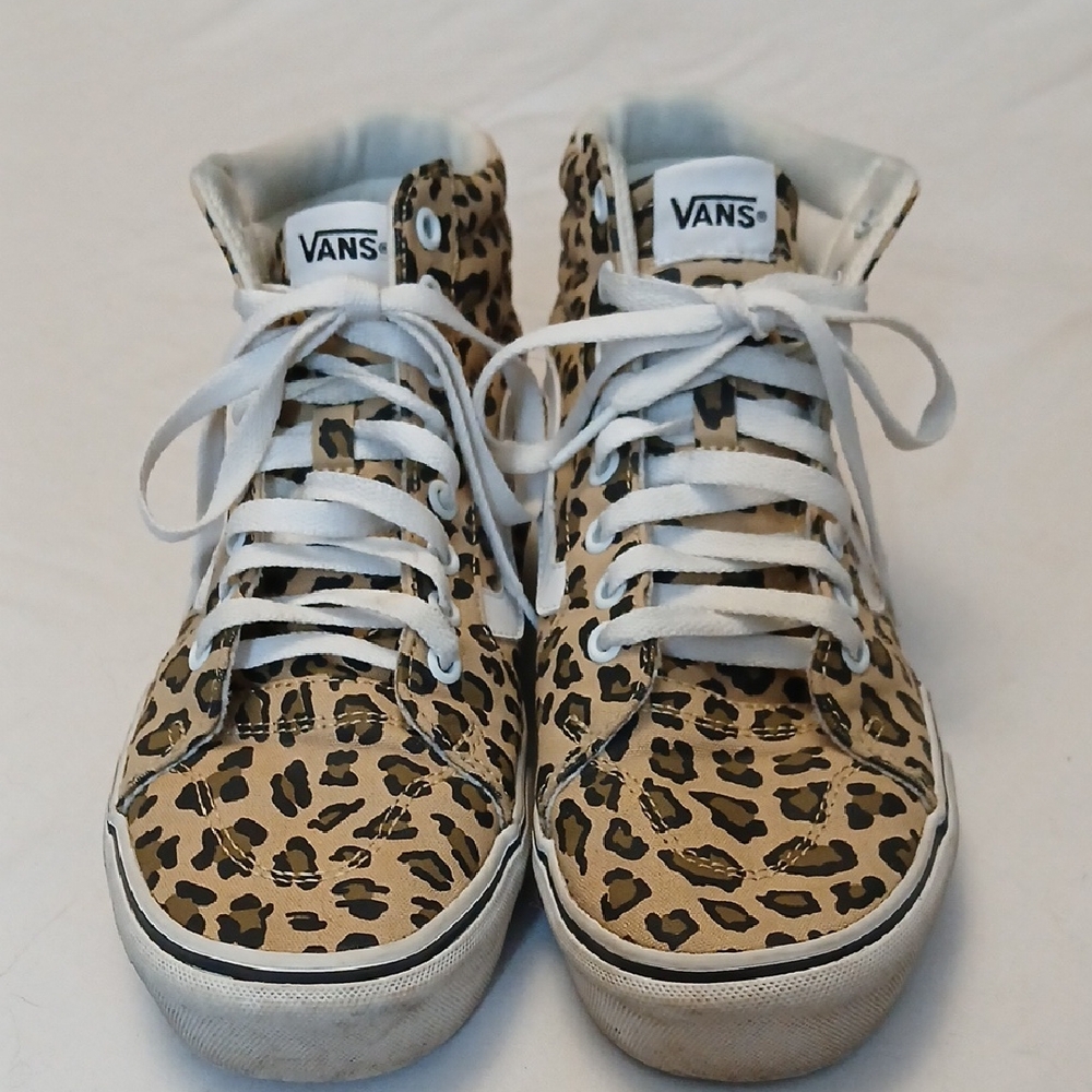 Vans Animal Print High-Top Sneakers Womens 8